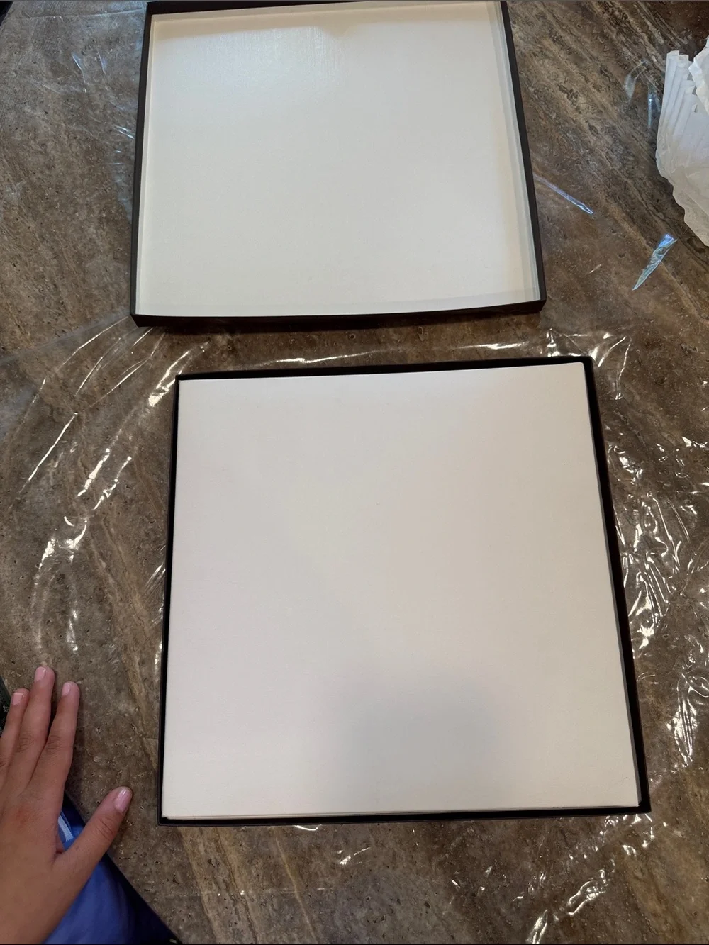 Large Book Black Frame Vienna White